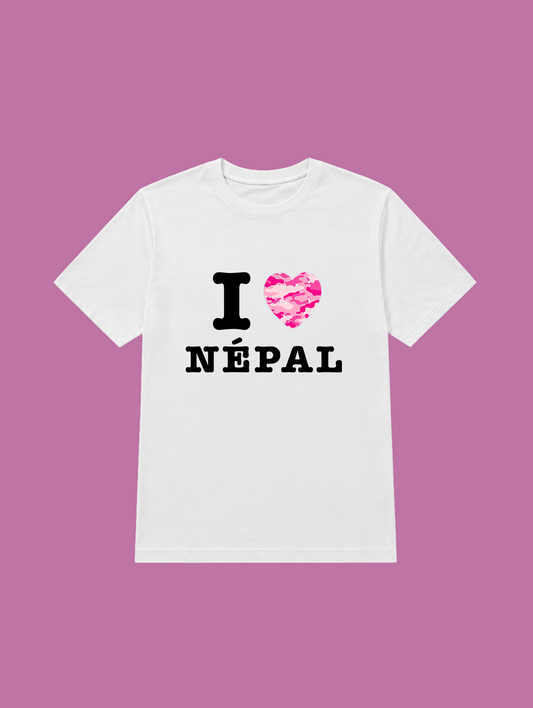 t-shirt I love Népal