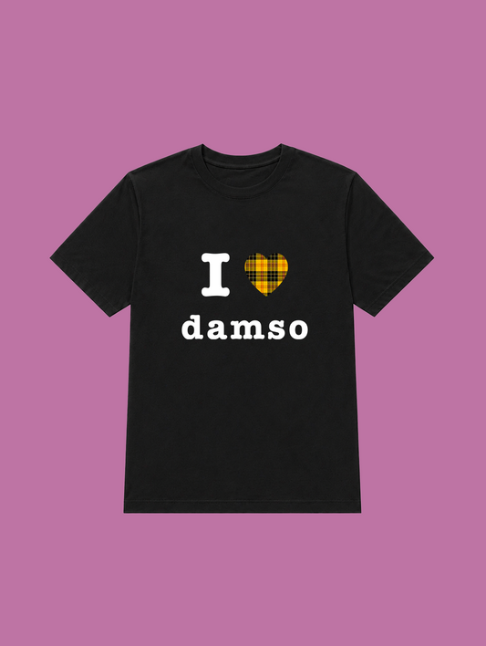 t-shirt noir I love damso
