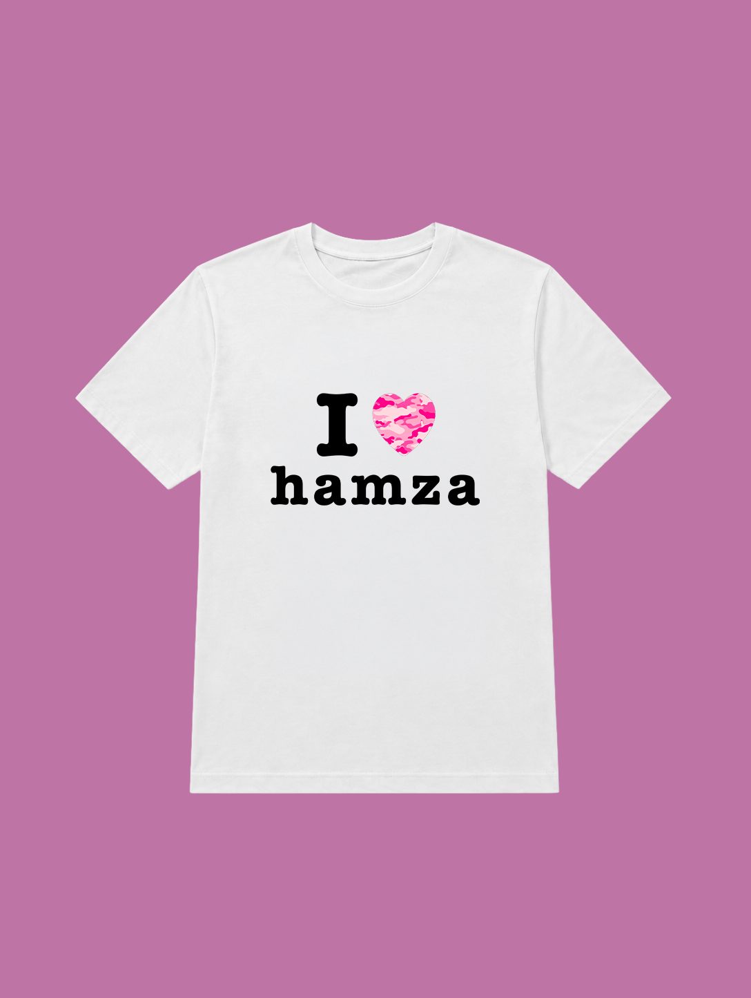 t-shirt I love hamza