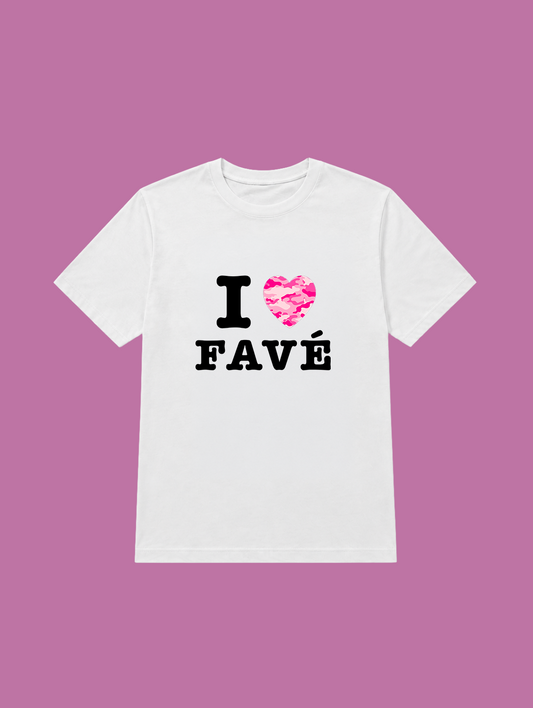t-shirt I love favé