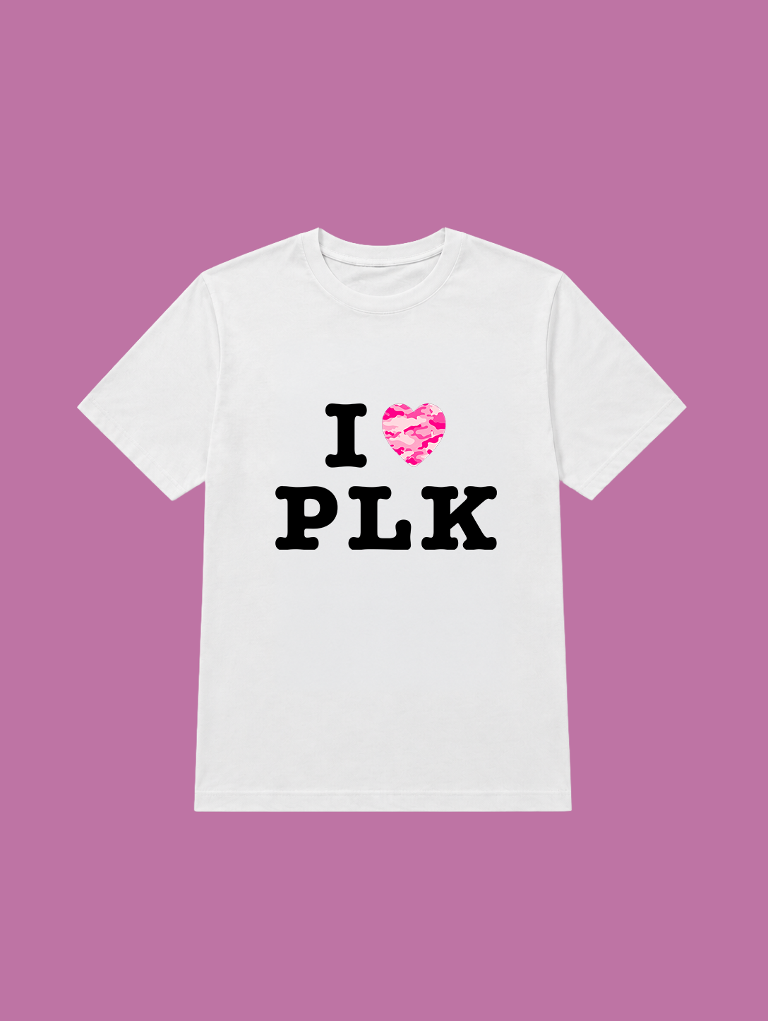 t-shirt I love plk