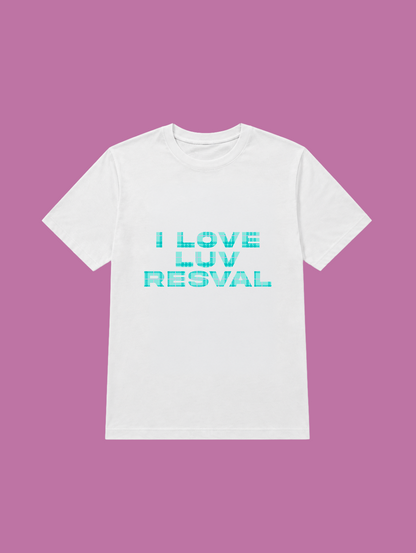 t-shirt I LOVE LUV RESVAL