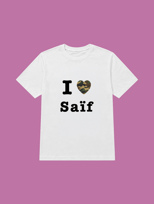 t-shirt I love Saïf
