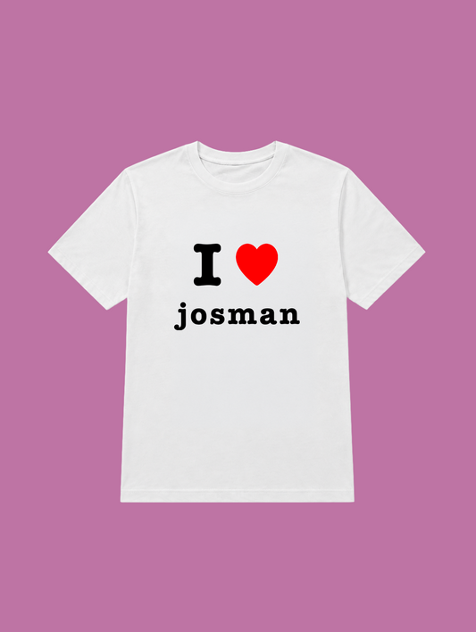 t-shirt I love josman