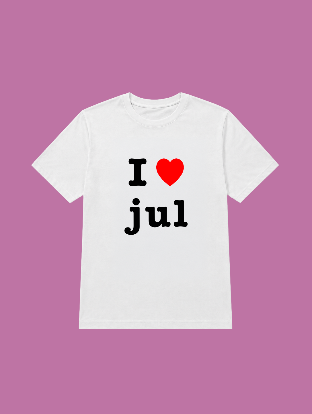 t-shirt I love jul