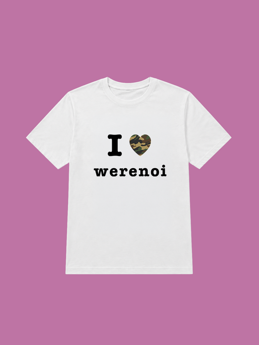 t-shirt I love werenoi