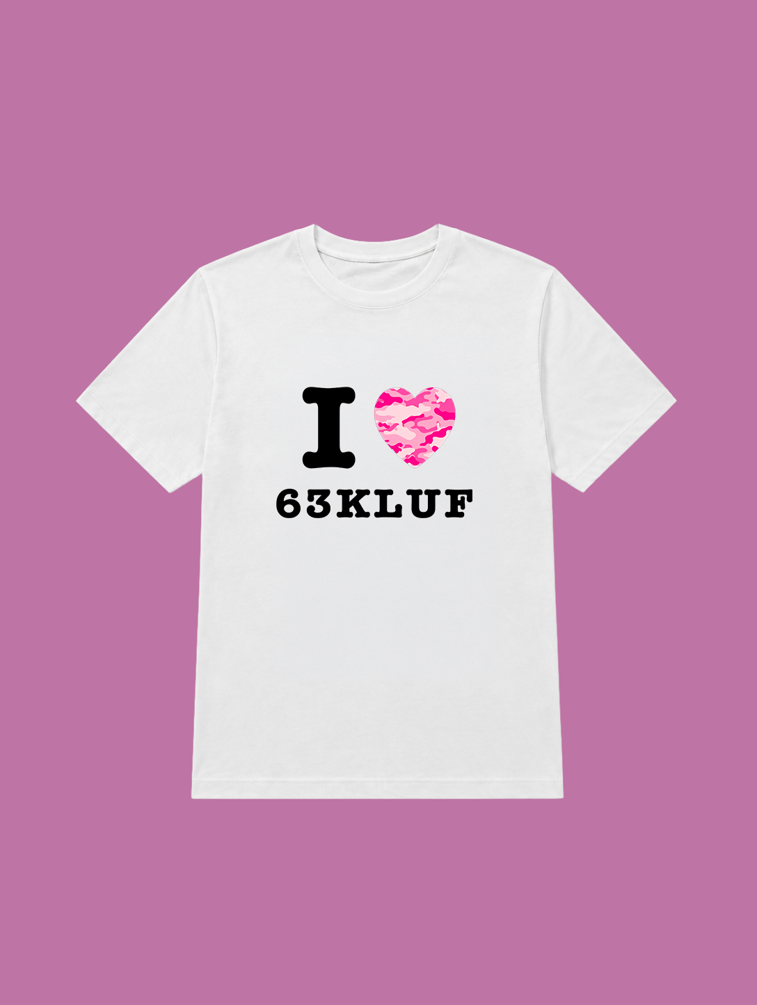 t-shirt I love 63kluf