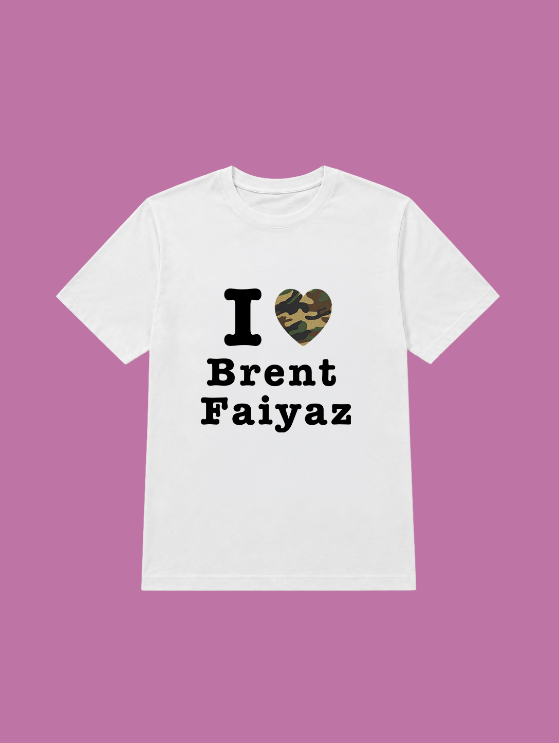 t-shirt I love Brent Faiyaz