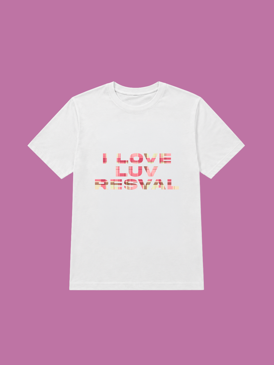 t-shirt I LOVE LUV RESVAL