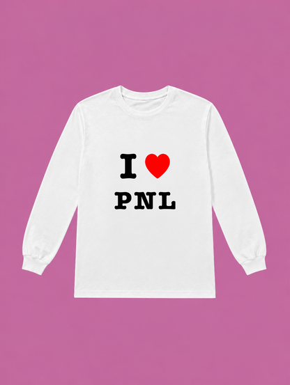 t-shirt manches longues I love PNL
