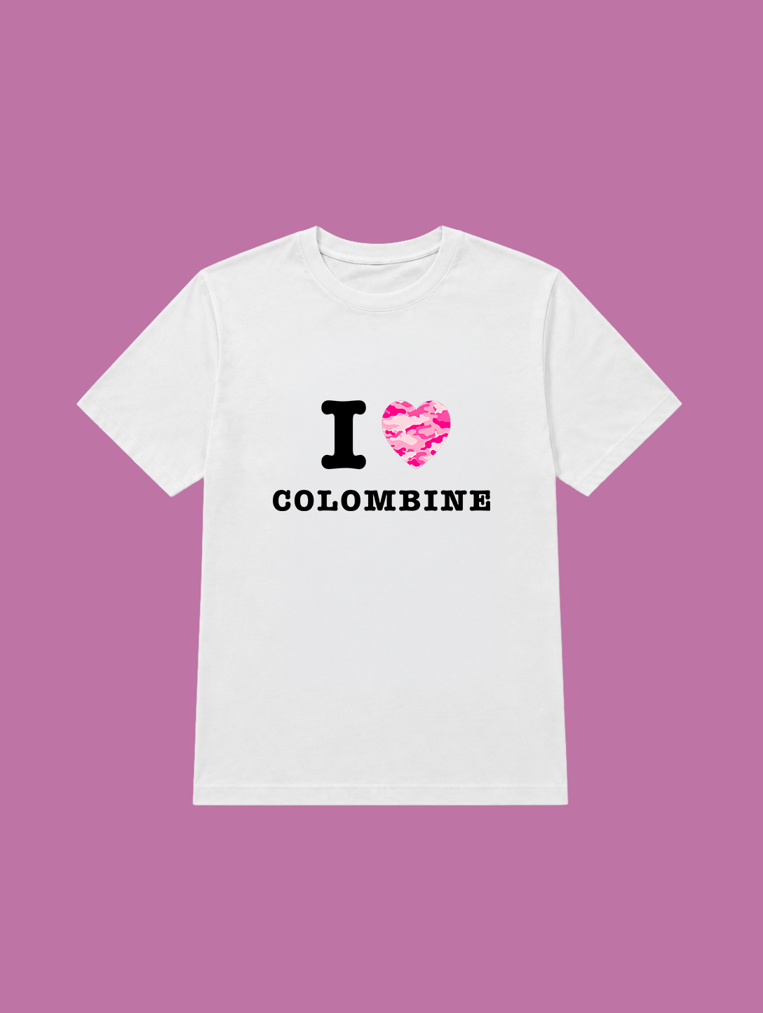 t-shirt I love colombine