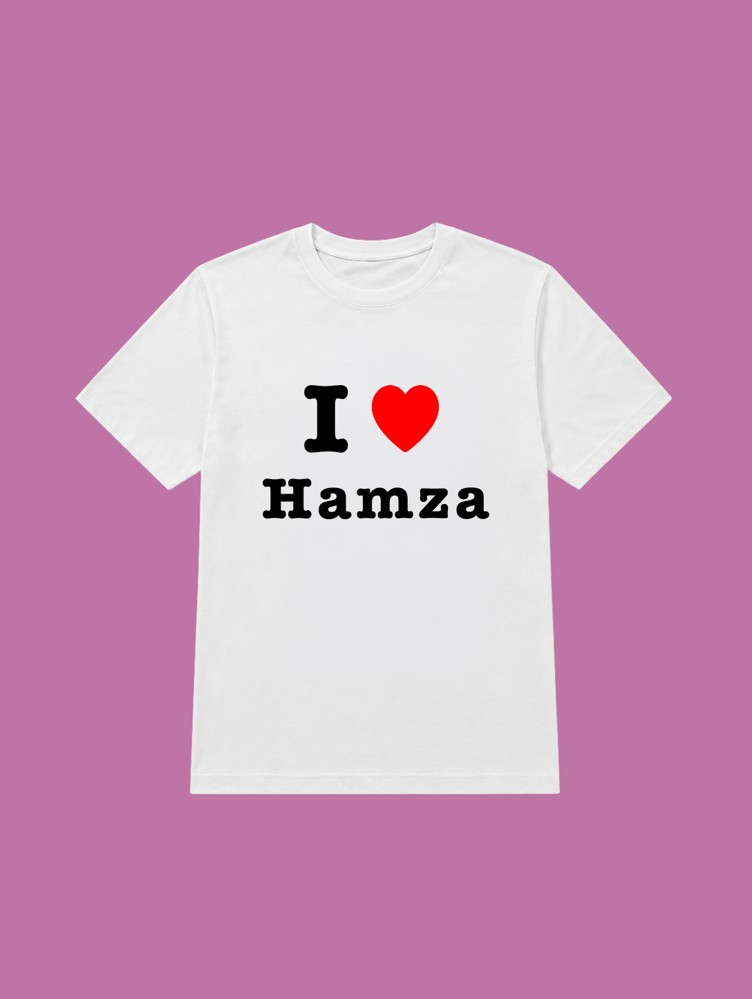 t-shirt I love hamza