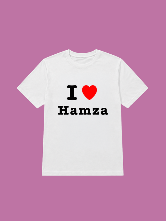 t-shirt I love hamza