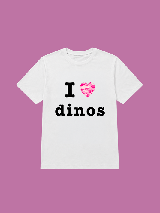 t-shirt I love dinos