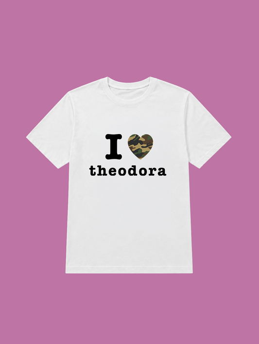 t-shirt I love Theodora