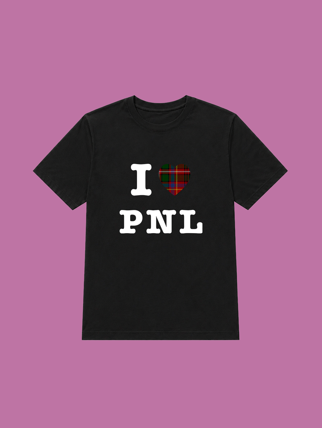 t-shirt noir I love pnl
