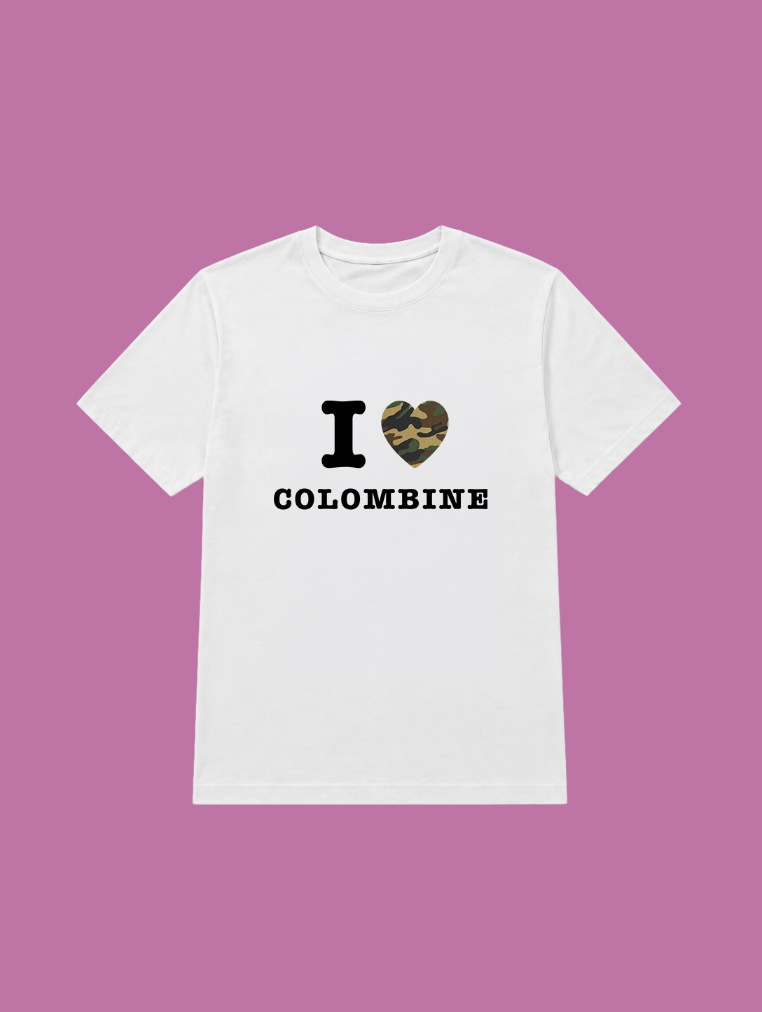 t-shirt I love colombine