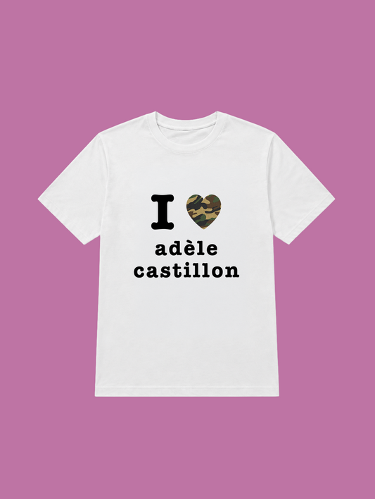 t-shirt I love Adèle castillon