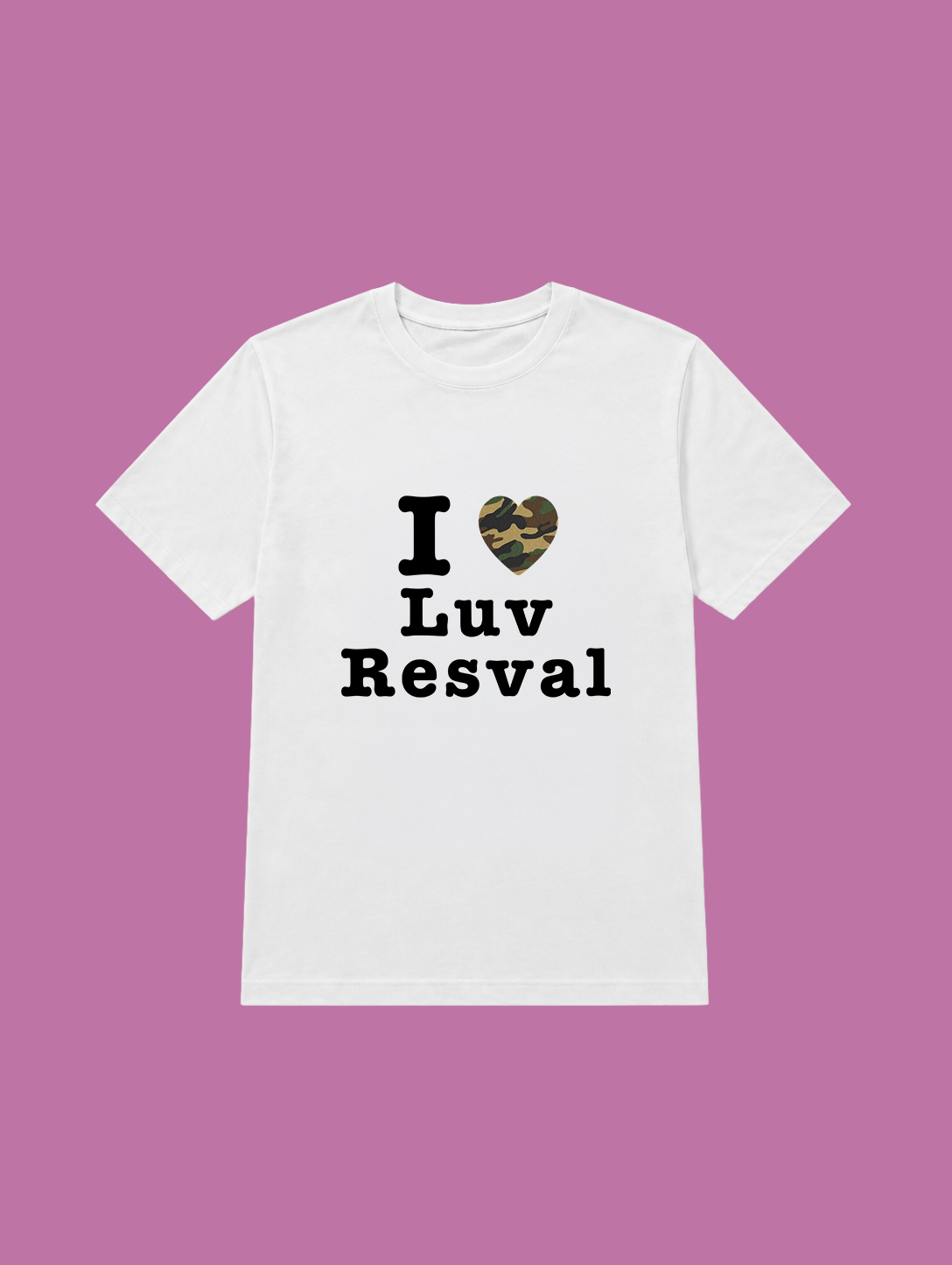 t-shirt I love luv resval