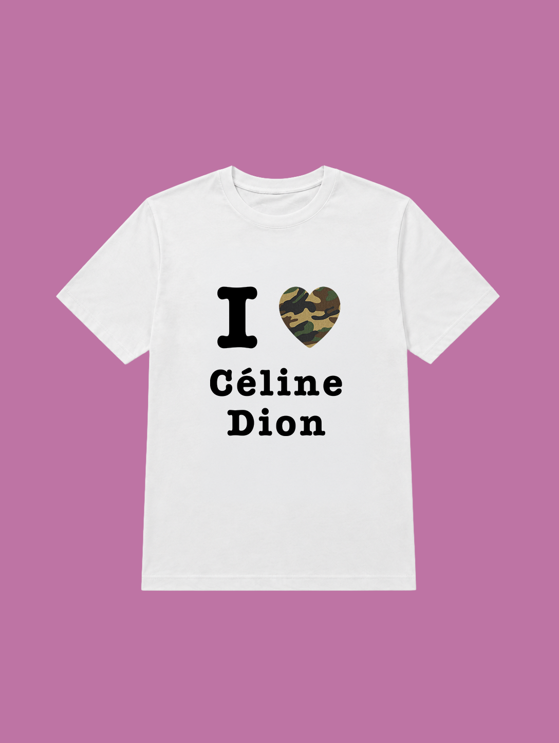 t-shirt I love céline dion