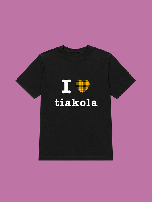 t-shirt noir I love tiakola