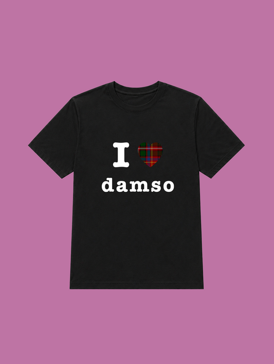 t-shirt noir I love damso