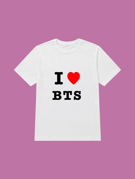 t-shirt I love BTS