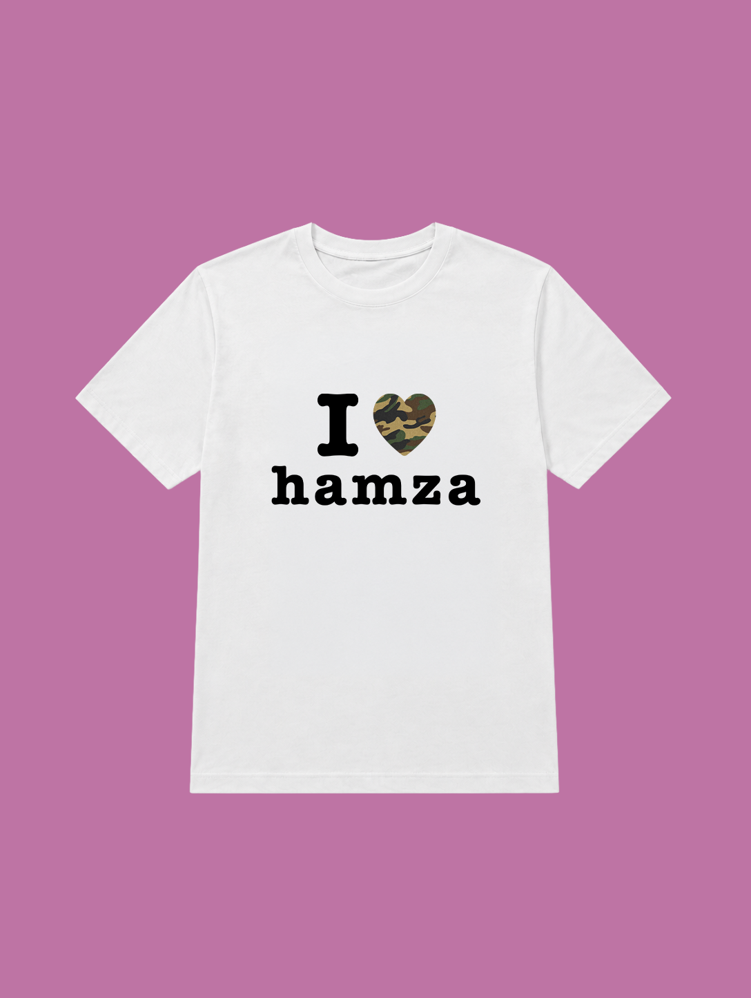t-shirt I love hamza