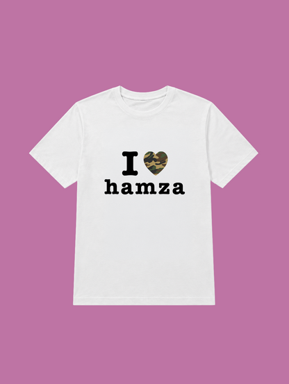 t-shirt I love hamza