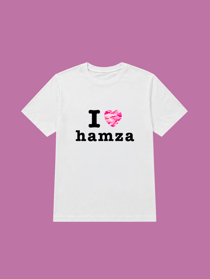 t-shirt I love hamza