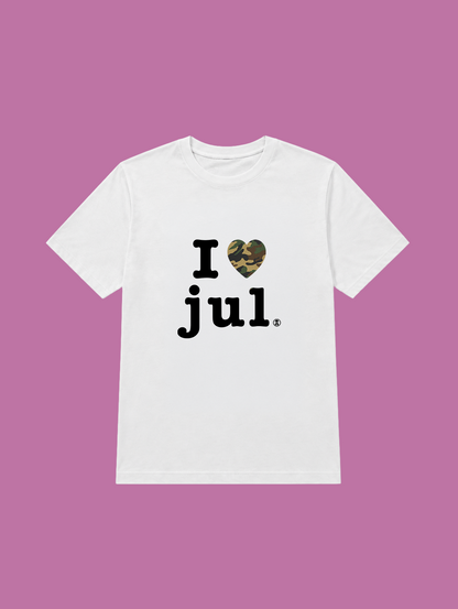 t-shirt I love jul