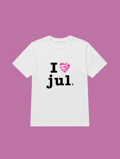 t-shirt I love jul