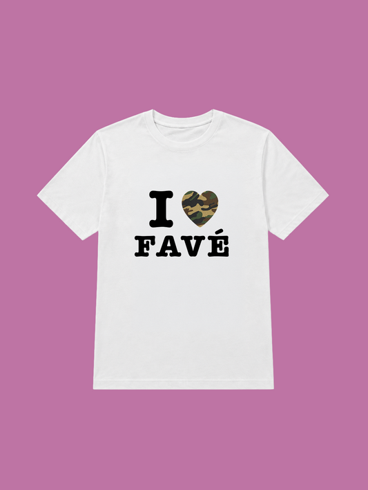 t-shirt I love favé