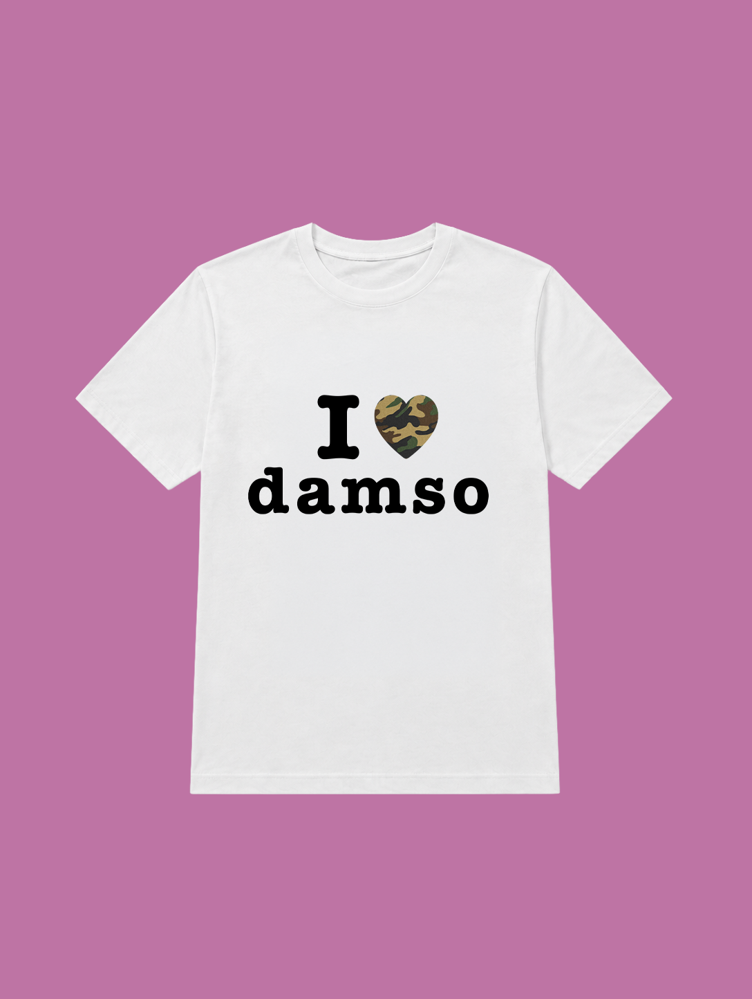 t-shirt I love damso