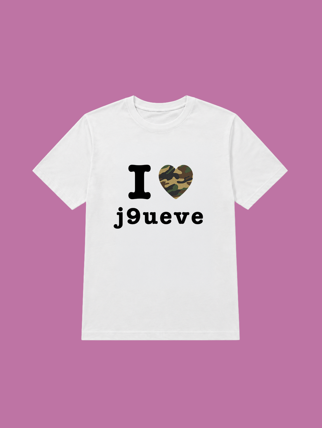 t-shirt I love j9ueve