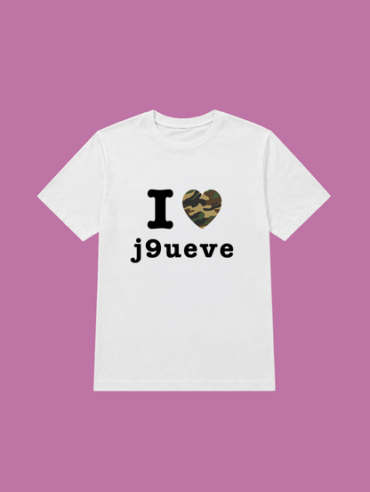 t-shirt I love j9ueve