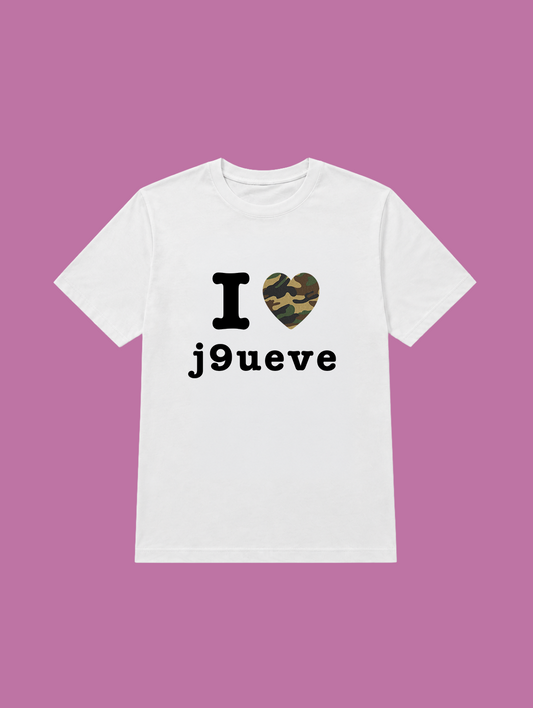 t-shirt I love j9ueve