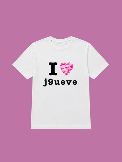 t-shirt I love j9ueve