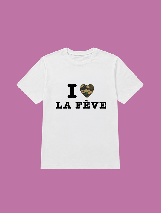 t-shirt I love la fève
