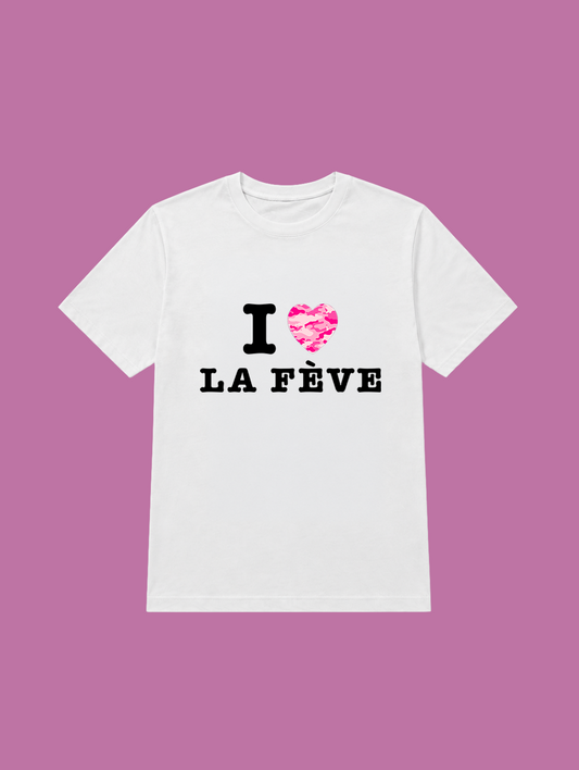 t-shirt I love la fève
