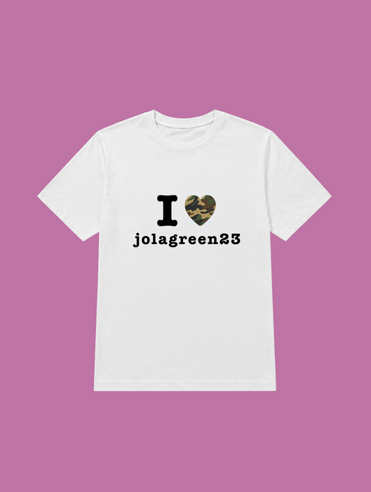 t-shirt I love jolagreen23