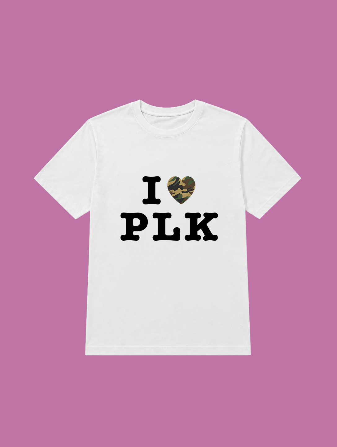 t-shirt I love plk