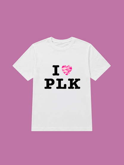 t-shirt I love plk