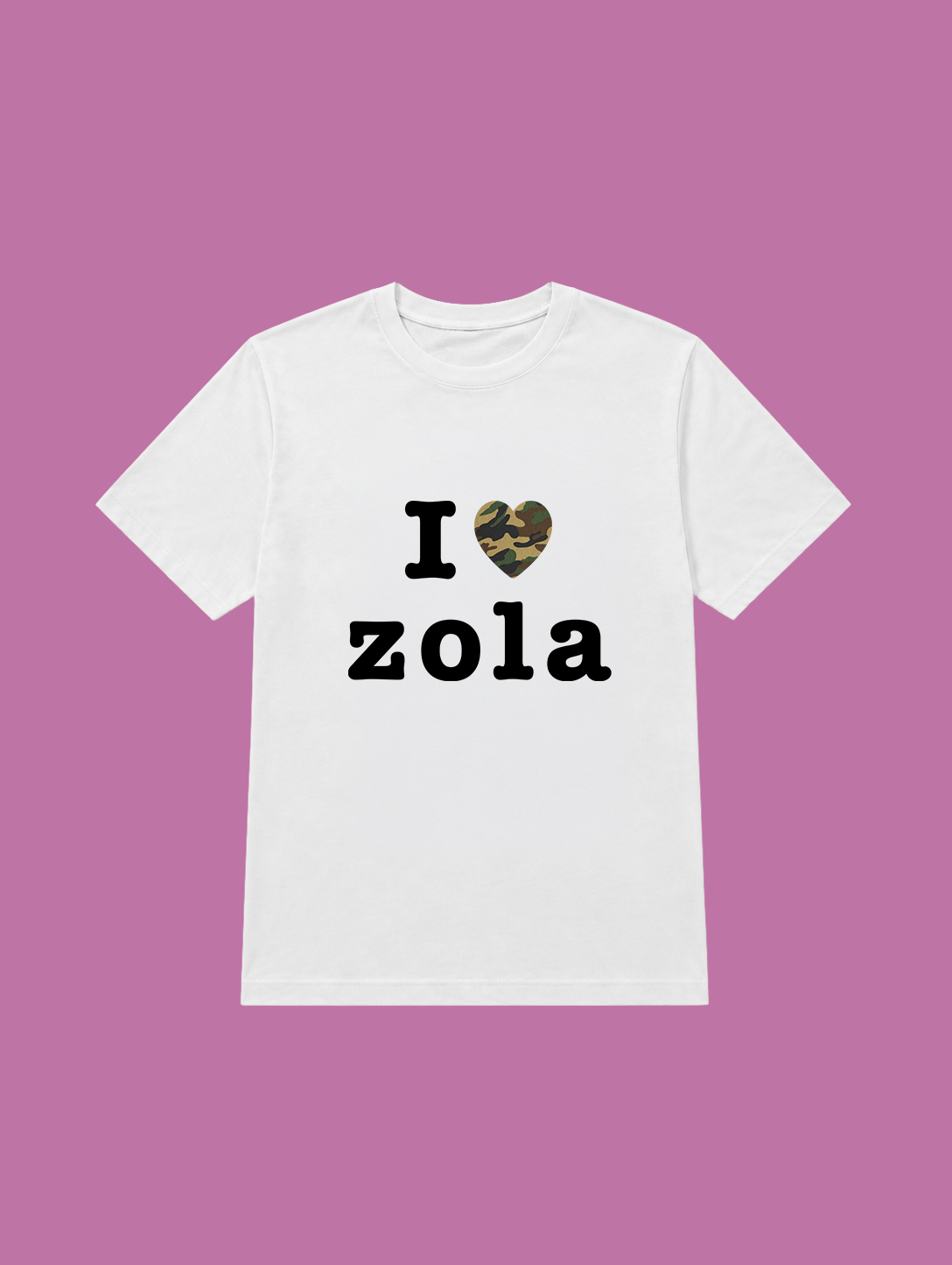 t-shirt I love zola
