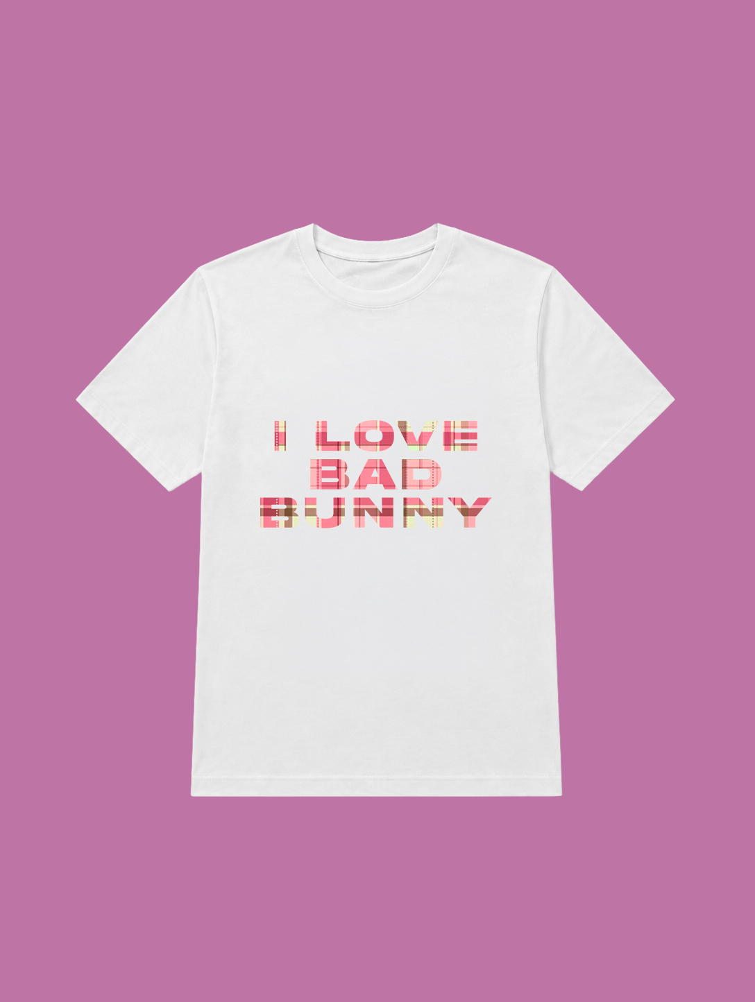 t-shirt I LOVE BAD BUNNY